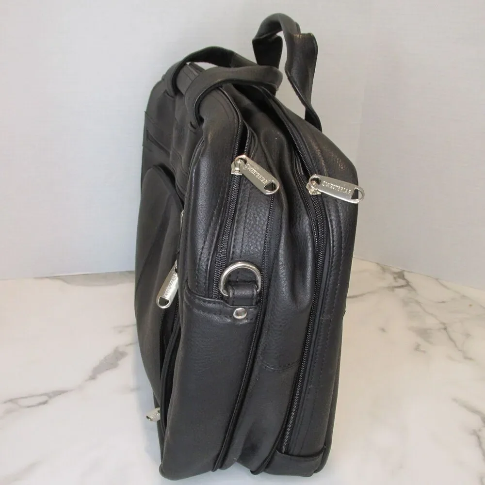 Sweetbriar Classic Laptop Case Black Vegan Leather